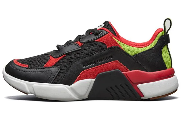 Skechers Block Casual Shoes Women's Low Top Black/Yellow/Red