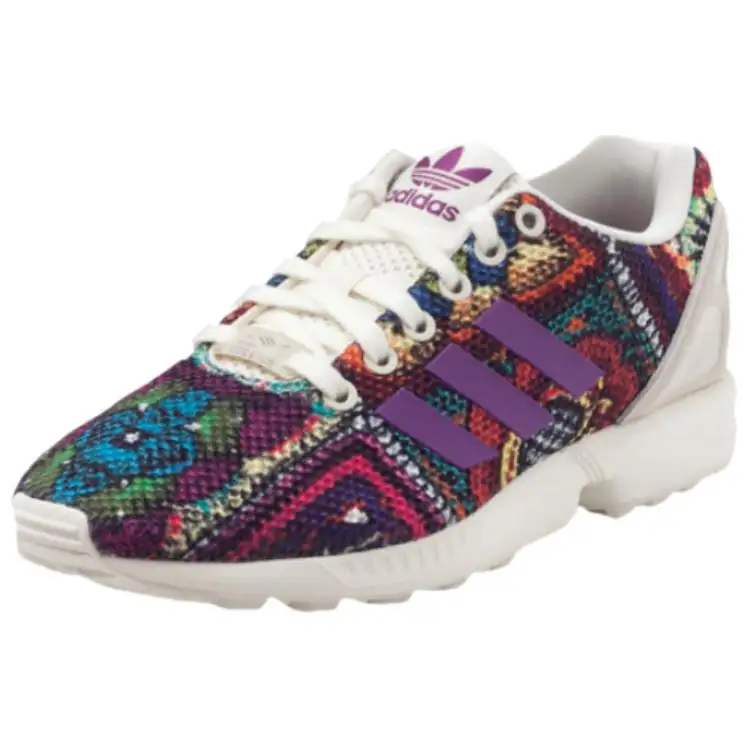 Adidas Originals ZX Flu Slip Resistant Abrasion Resistant Low top Casual Shoes Women's White