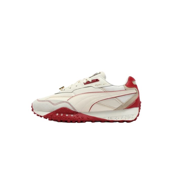 PUMA Blktop Rider Breathable Low top Casual Shoes Unisex Beige Red