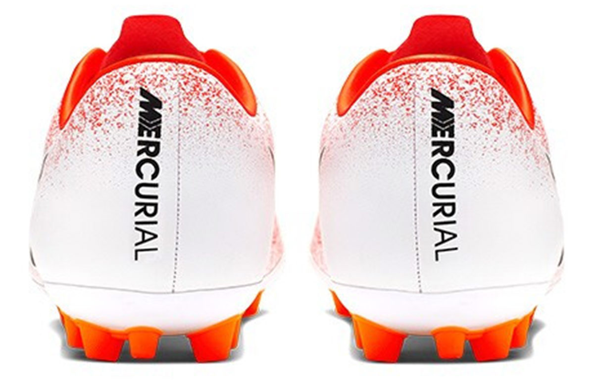 Мужские бутсы Nike Mercurial Vapor 12 Ag-r (оранжево-белые) — Оранжевый / белый — фото 5