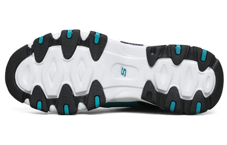 Женские кроссовки Skechers D'LITES 2.0 (сине-фиолетовые) — 白色/蓝色/多彩色 — фото 5