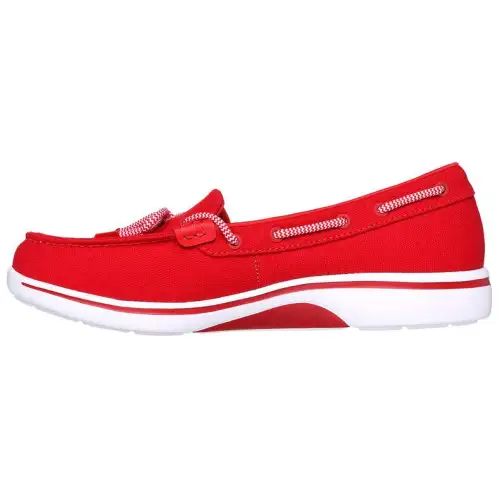 Skechers ARCH FIT UPLIFT Laguna Canvas Low top Casual Shoes Women's Red