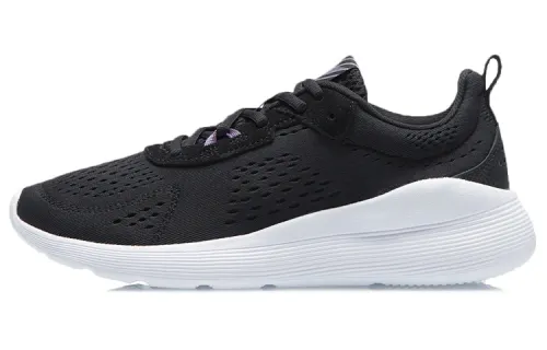 Li Ning Heather Cushioning, Wear Resistant Low top Casual Shoes Women's Black