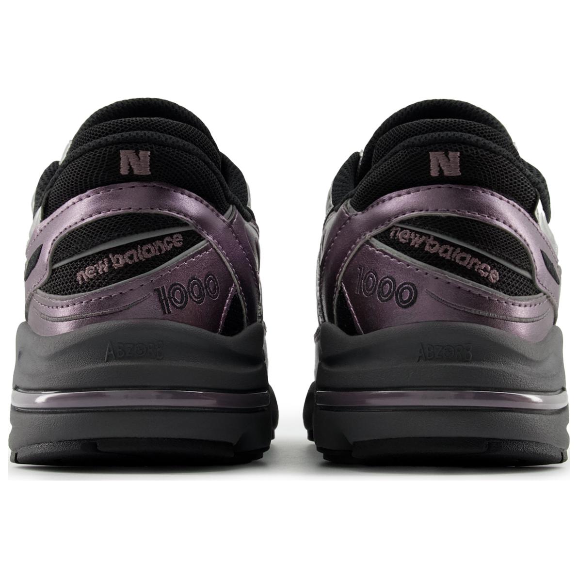 Кроссовки New Balance 1000 (фиолетово-серебристо-черные) — фото 5