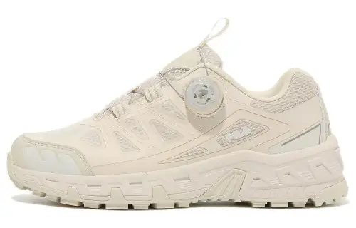 FILA Tribune TR Dial Abrasion Resistant Low top Sports Casual Shoes Unisex Beige Korean Style
