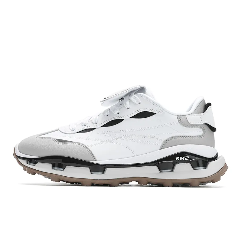 FILA KM2 Abrasion Resistant Low top Casual Shoes Women's White Gray