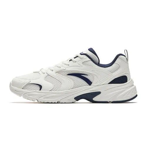 Anta OG800 Height Increasing Lightweight Abrasion Resistant Low top Casual Shoes Men's White Blue