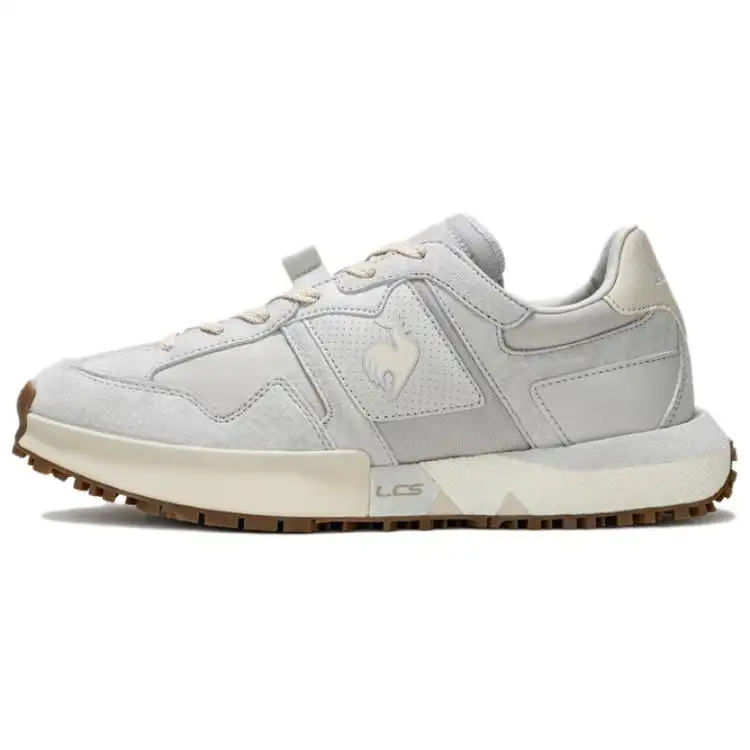 Le Coq Sportif Abrasion Resistant Support Low top Casual Shoes Men's Gray White