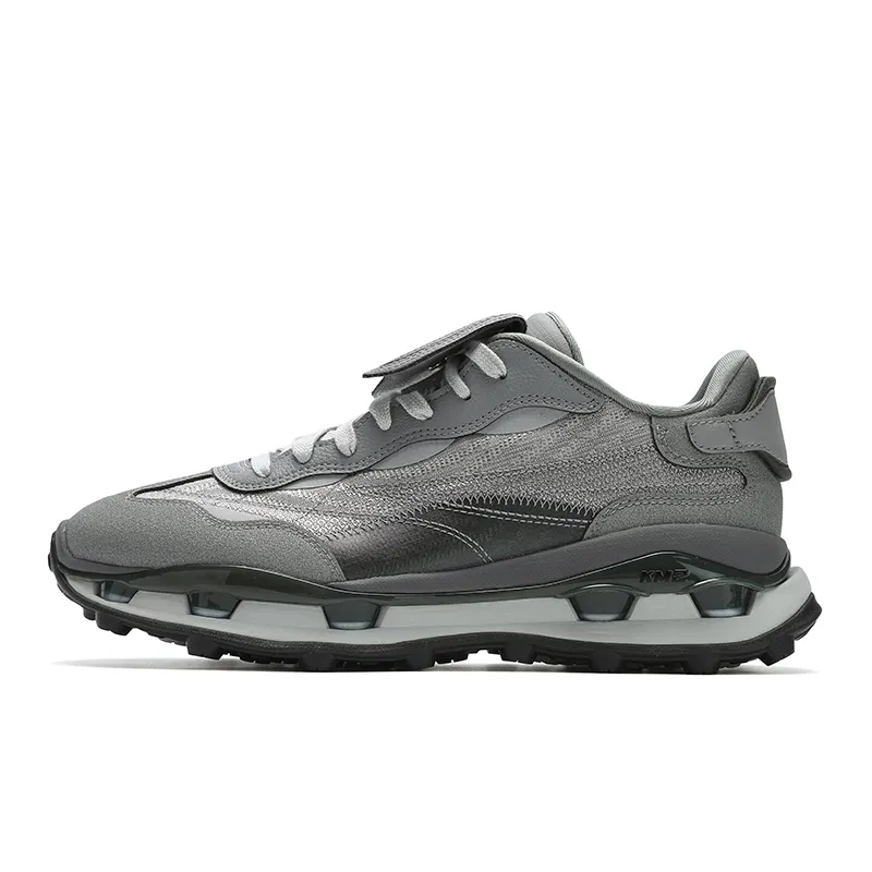 FILA KM2 Abrasion Resistant Low top Casual Shoes Men's Gray