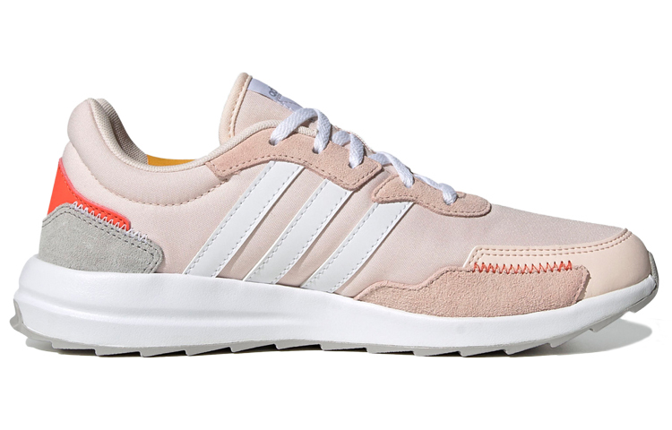 Женские кроссовки adidas neo Retrorun (бело-розовые) — Белый / розовый — фото 2