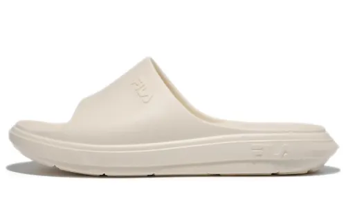 FILA Stylish Simplicity Thick Sole Creamy White Korean Version Slippers