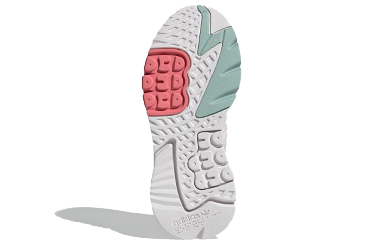 Женские кроссовки adidas originals Nite Jogger (бело-зелено-красные) — фото 6