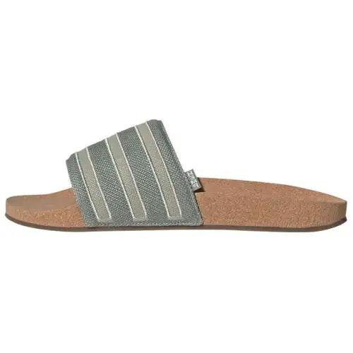 Adilette Adidas Originals Slides 'Silver Green Cork'