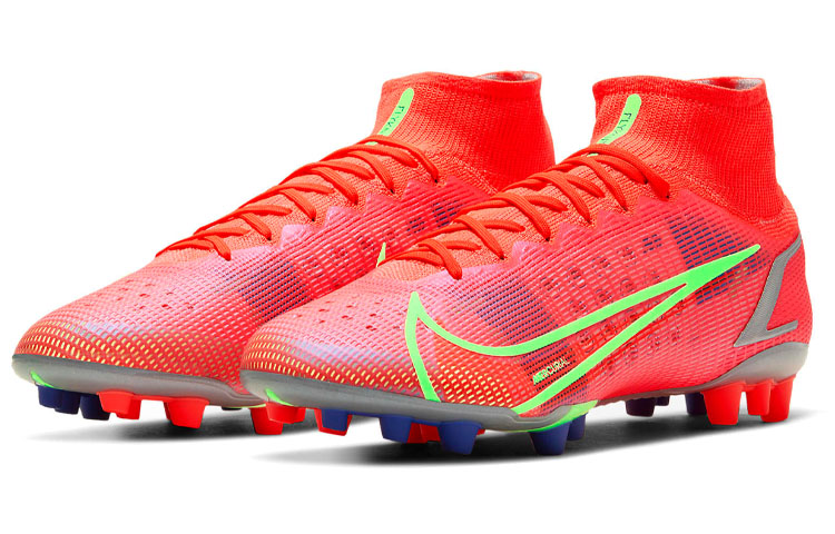 Мужские кроссовки Nike Mercurial Superfly 14 Elite AG (красно-зеленые) — Красный / зелёный — фото 3