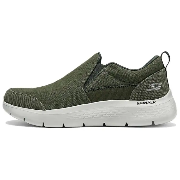 Skechers GO WALK Breathable Low top Casual Shoes Men's Olive Green