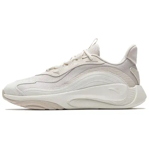 Anta Slip Resistant Abrasion Resistant Slip Resistant Abrasion Resistant Low top Casual Shoes Women's Ivory White