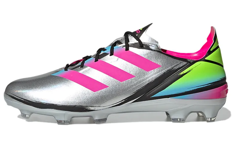 Adidas Gamemode FG Firm Ground Natural Grass Abrasion Resistant Soccer Shoes Unisex Silver
