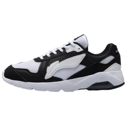 Li Ning Pu Cushioning Low top Casual Shoes Men's Black White