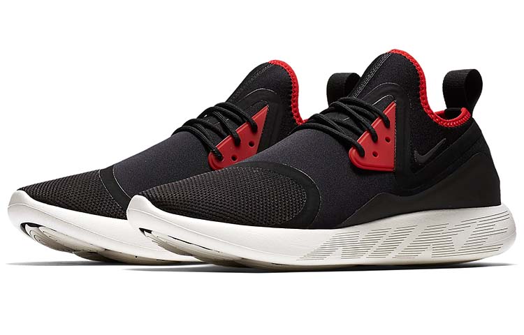 Мужские кроссовки Nike LunarCharge Essential (черно-красный) — Чёрный / красный — фото 3