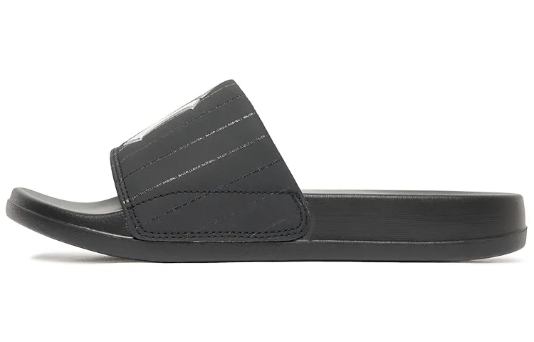 MLB Slipper Slide Slippers Unisex Black White