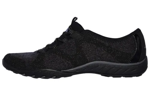 Skechers Relaxed FitBreathe Easy Cushioning Low top Casual Shoes Women's Pure Black