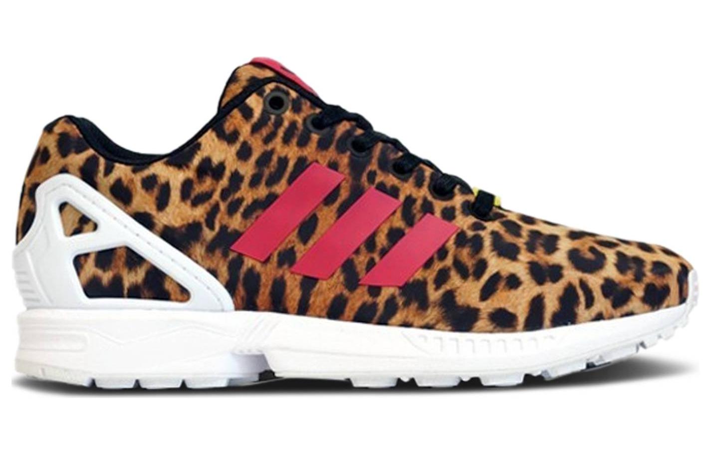 Женские кроссовки adidas originals ZX Flux (леопардовый) — фото 2