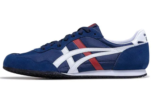 Onitsuka Tiger Serrano Comfortable And Trendy Low top Casual Shoes Unisex Navy Blue