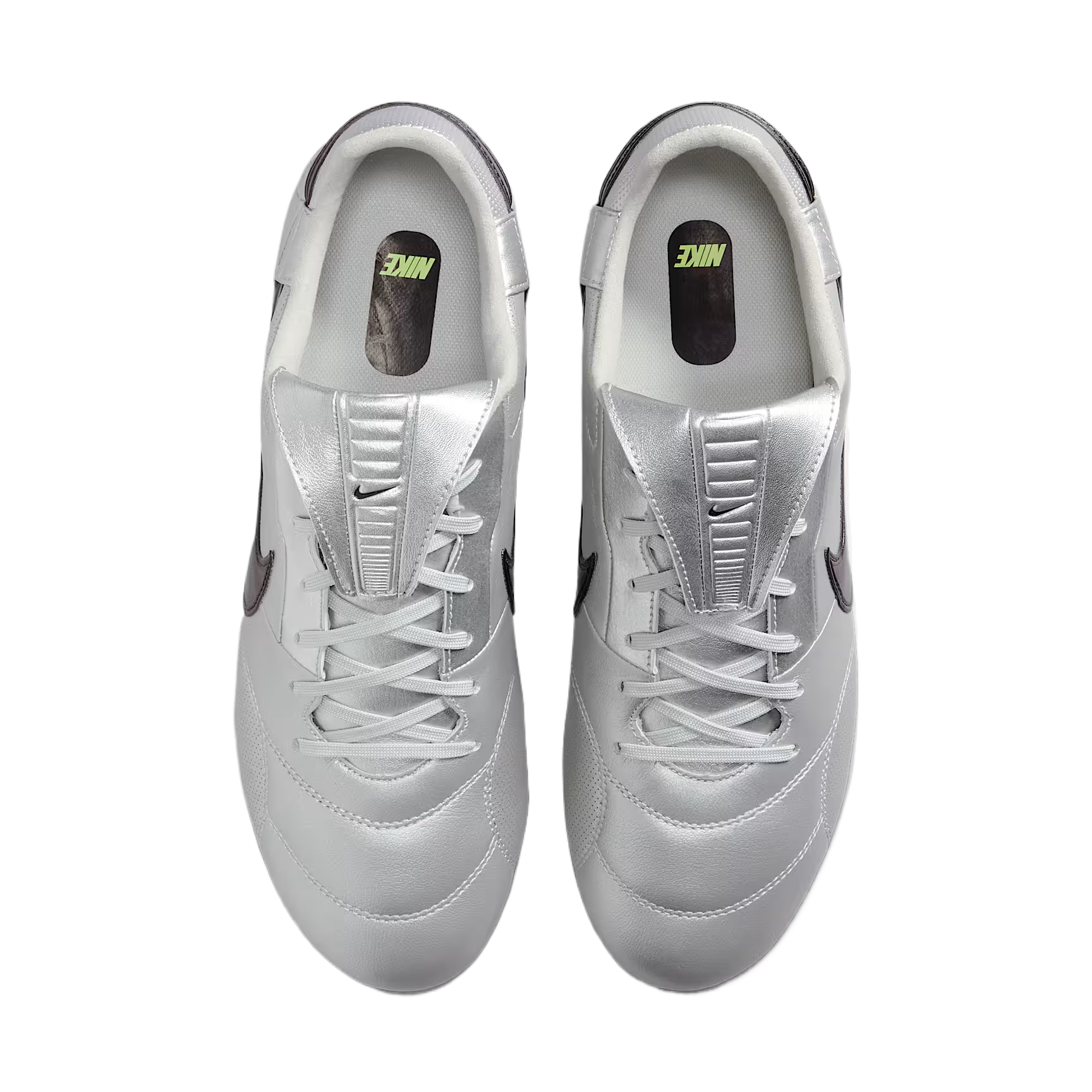 Nike Premier 3 Abrasion Resistant Soccer Shoes Unisex Metallic Silver