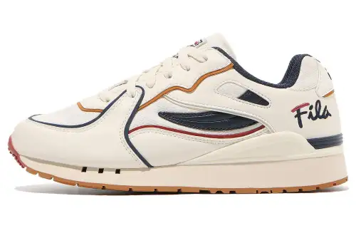 FILA Mesh Low top Casual Shoes Unisex Beige Black Korean Style