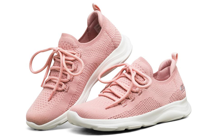 Женские кроссовки Skechers Bobs (розово-белые) — фото 3