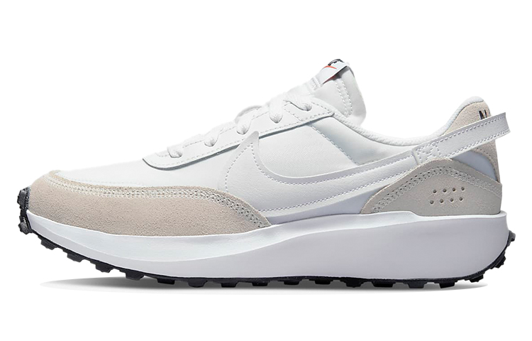 Nike Waffle Debut nylon sports and comfortable low-top lifestyle shoes for women white gray