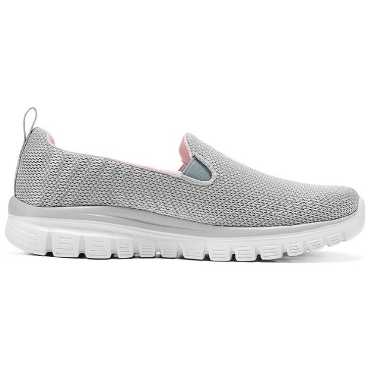 Skechers Sports Life Collection Comfortable Low top Casual Shoes Women’s Gray Pink