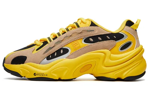 3.1 Phillip Lim x FILA PANTERA Textile, Synthetic Leather Low top Casual Shoes Women's Black Yellow