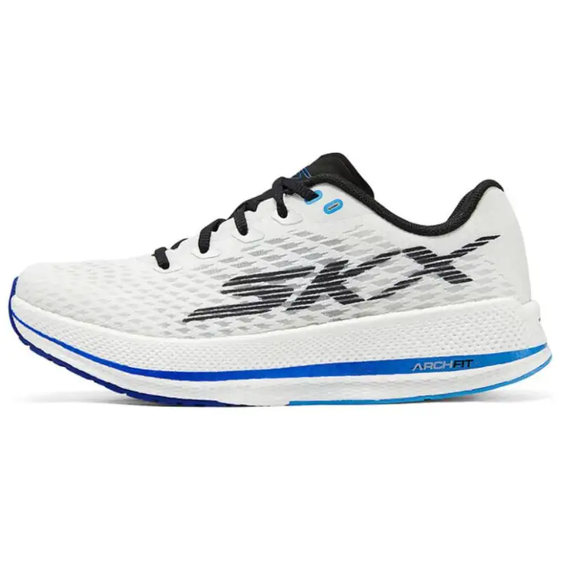 Skechers Arch Fit Fashion Trend Low top Casual Shoes Women's White Blue
