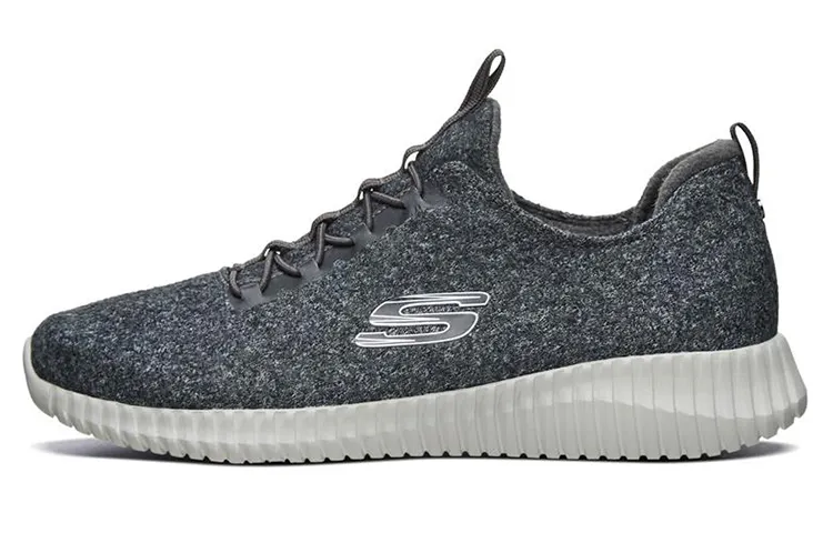 Skechers Elite Flex Casual Shoes Men's Low Top Charcoal Gray