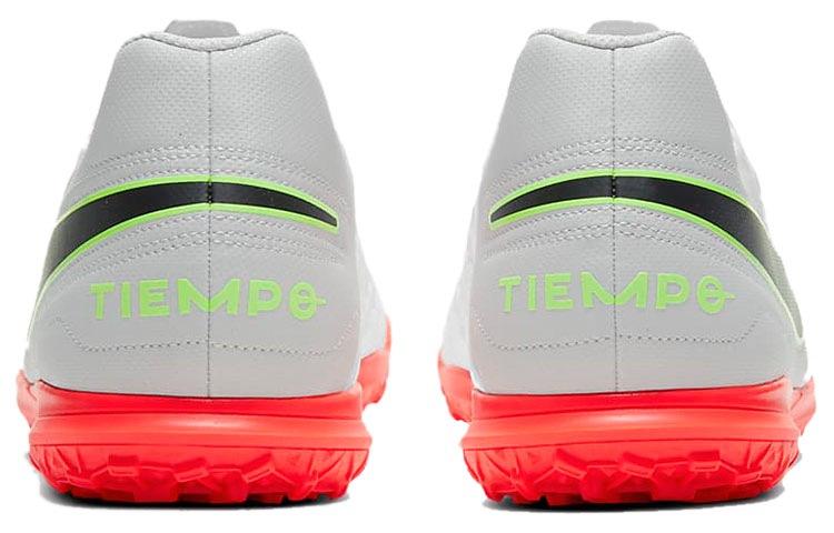 Мужские футбольные бутсы Nike Tiempo Legend 8 Club MG (серо-оранжевые) — фото 5