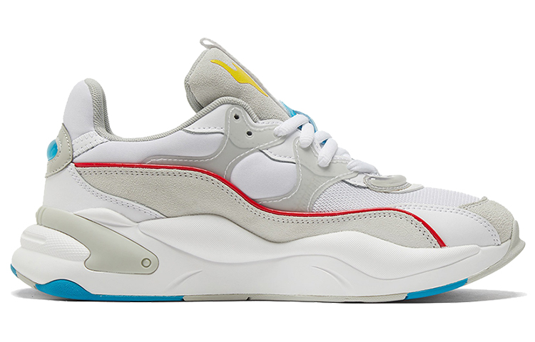 Женские кроссовки PUMA Rs-2k Power Play (бело-серый) — Белый / серый / жёлтый / синий / красный — фото 2