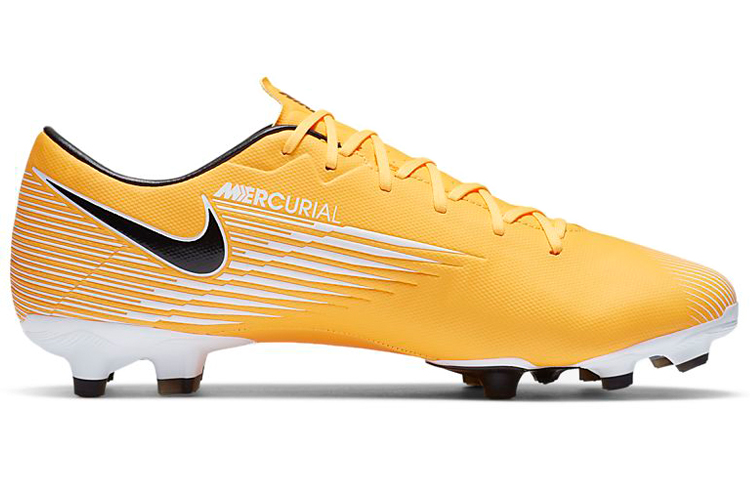 Мужские бутсы Nike Mercurial Vapor 13 Academy MGFG (бело-желтый) — фото 2
