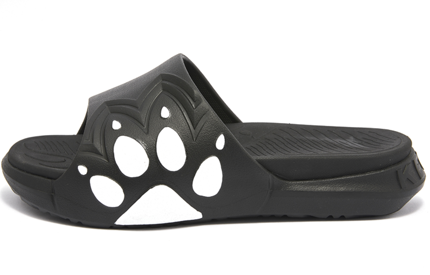 KELME EVA Slip Resistant Abrasion Resistant Quick Dry Sports Slippers Unisex Black