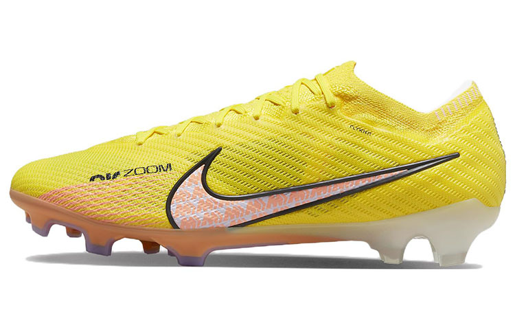 Nike Mercurial Vapor 15 Zoom Mercurial Vapor 15 Mercurial 15Elite FG (glue spikes) shock-absorbing, non-slip and wear-resistant football shoes for men, yellow pink