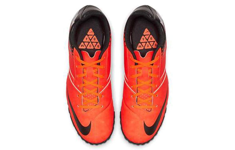 Бутсы Nike Bombax (оранжево-черные) — фото 4