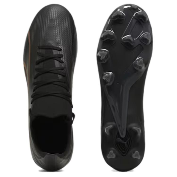 PUMA Ultra Match AG Artificial Ground FG Firm Ground Artificial Turf Abrasion Resistant Soccer Shoes Men’s Black