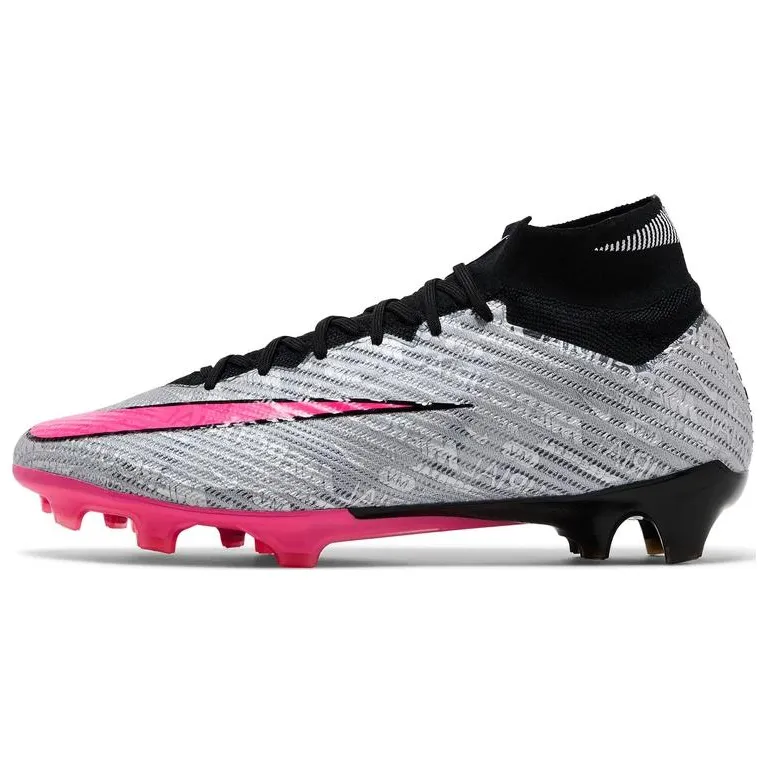 Nike Mercurial Superfly 9 Comfortable Cushioning, Wear Resistant Soccer Shoes Men's Silver