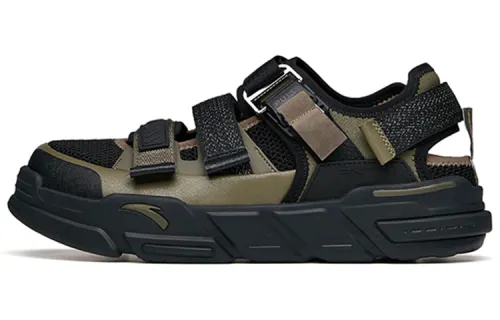 ANTA Casual Shoes Men's Low Top Withered Pine Green/Black