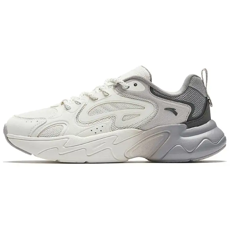 Anta Pulse Cushioning, Wear Resistant Low top Casual Shoes Women's White Gray