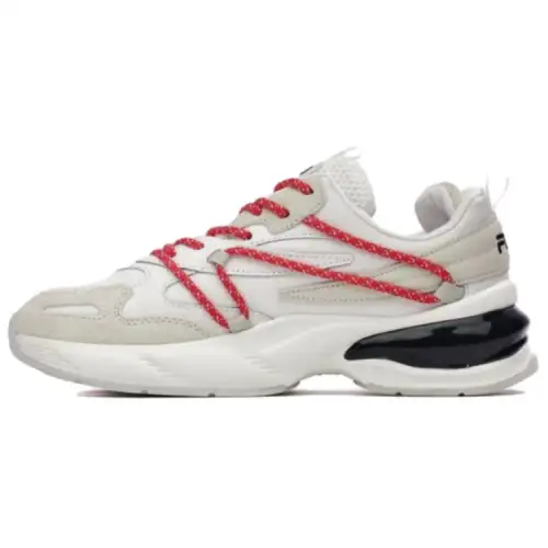 FILA Cushioning Abrasion Resistant Cushioning, Wear Resistant Low top Casual Shoes Women's White