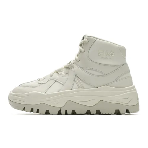 FILA AMICA Abrasion Resistant High top Casual Shoes Women's Asparagus White
