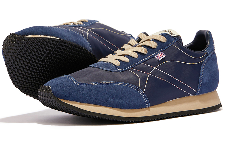 Norman Walsh Tdl Cow Leather, Textile Low top Casual Shoes Unisex Marine Blue