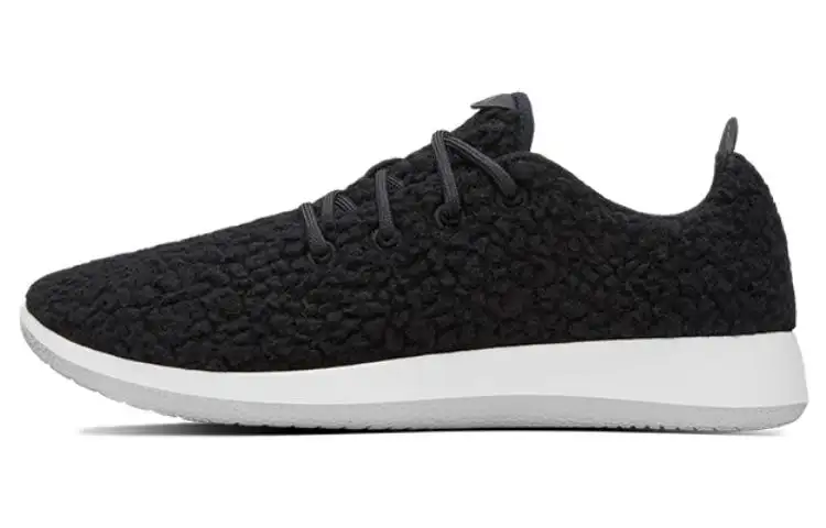 Allbirds Wool Runner Fluff Cushioning Slip Resistant Abrasion Resistant Low top Sports Casual Shoes Men's Black White