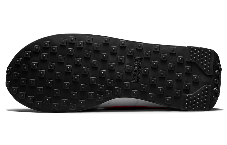 Мужские кроссовки Nike Waffle Trainer 2 (серо-красные) — Серый / красный — фото 6